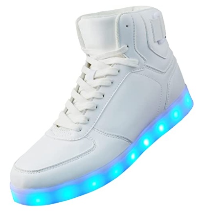 DIYJTS Unisex LED Light Up Shoes-Best shoes for shuffling dance