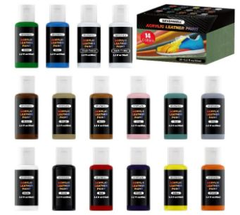 SEVENWELL ACRYLIC LEATHER PAINT KIT - best paint for shoes