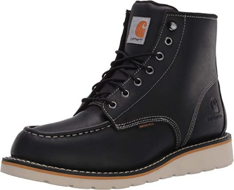 CARHARTT 6 INCH SOFT TOE BOOT FOR MEN - BEST MOC TOE WORK BOOTS
